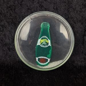 1980's Perrier plastic coaster